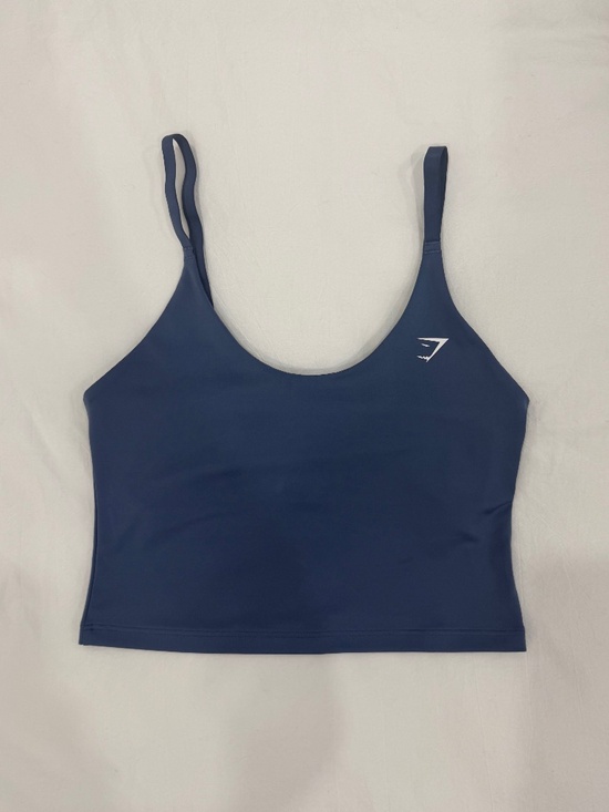 Gymshark Tops - Gymshark Training Scoop Neck Cami Shelf Tank Top in Worn Blue